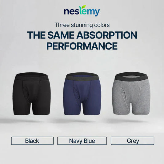Men's Washable Incontinence Boxer Briefs